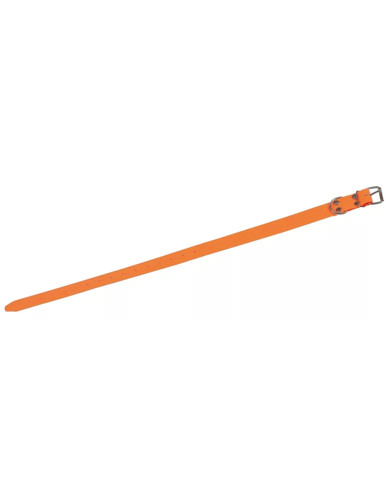 COLLIER FLUO EN PVC SOUPLE ORANGE 40 CM