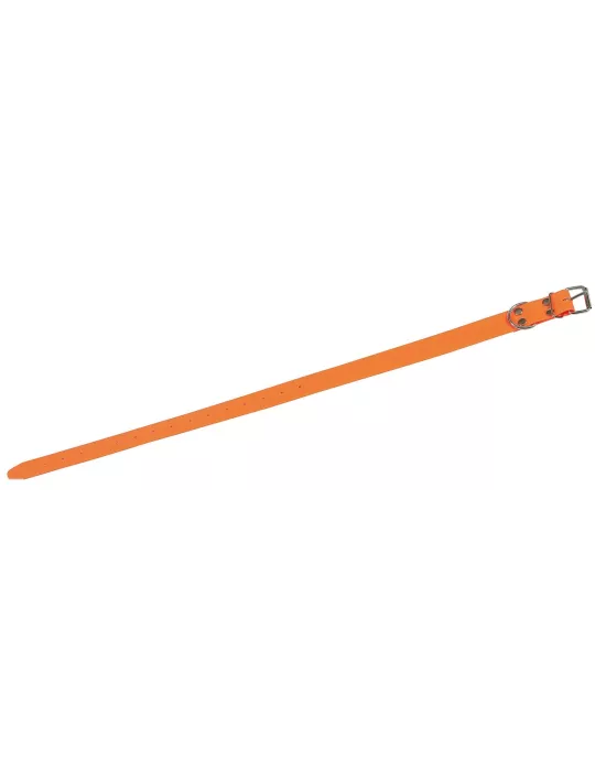 COLLIER FLUO EN PVC SOUPLE ORANGE 40 CM