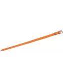 COLLIER FLUO EN PVC SOUPLE ORANGE 40 CM