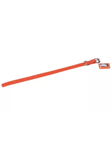 COLLIER ORANGE FLUO BIOTHANE 45 CM