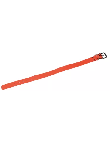 COLLIER ORANGE FLUO BIOTHANE 65 CM