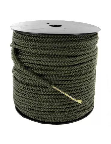 CORDE TRESSE AVEC AME DIAM 6MM 100M