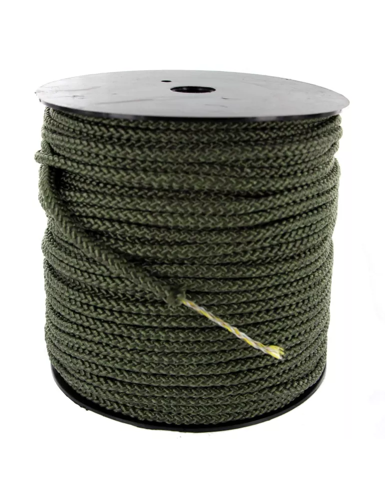 CORDE TRESSE AVEC AME DIAM 6MM 100M