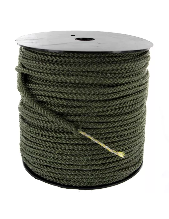 CORDE TRESSE AVEC AME DIAM 6MM 100M