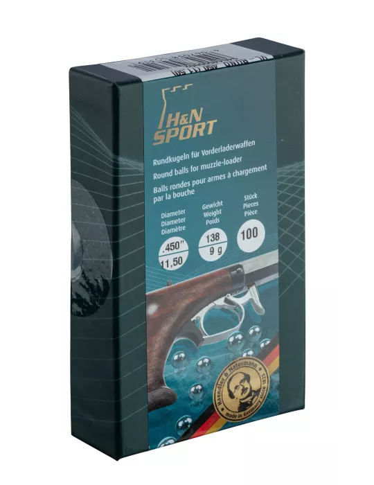 200 BALLES RONDES EN PLOMBS H&N CAL36