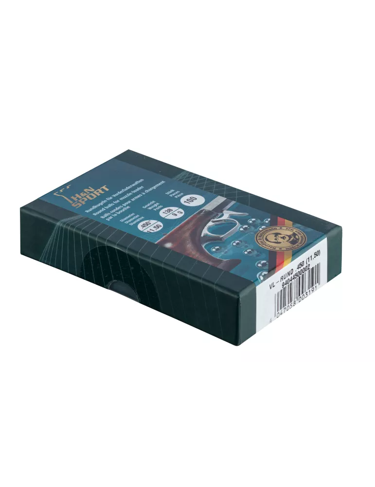 200 BALLES RONDES EN PLOMBS H&N CAL36