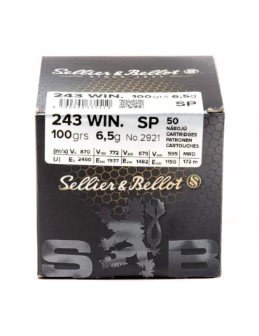 CARTOUCHES SELLIER & BELLOT 243 WIN SP VRAC /50