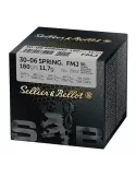 CARTOUCHES SELLIER & BELLOT 30-06 FMJ 180 GRS 11.7G VRAC /50