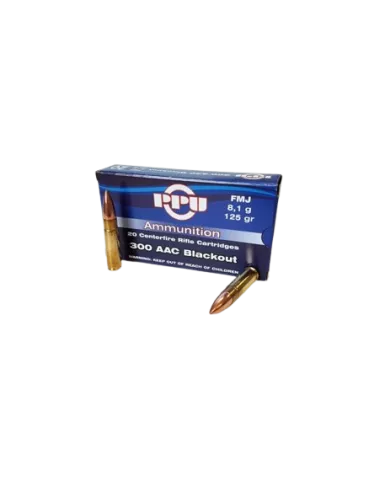 CARTOUCHES PPU PARTIZAN 300 BLACKOUT AAC FMJ 8.1G /20