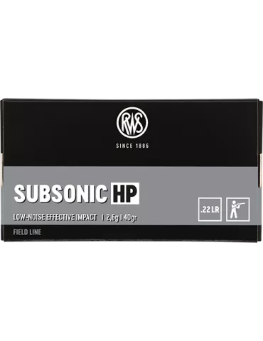 CARTOUCHES RWS SUBSONIC HP 22LR