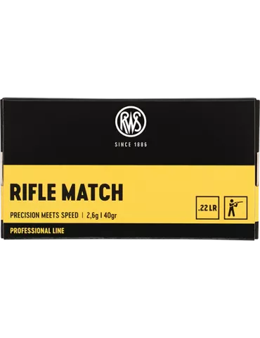 CARTOUCHES RWS RIFLE MATCH 22LR