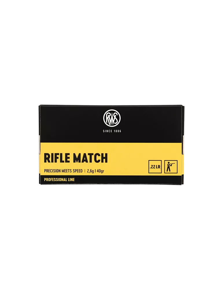 CARTOUCHES RWS RIFLE MATCH 22LR