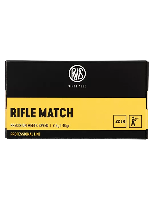 CARTOUCHES RWS RIFLE MATCH 22LR