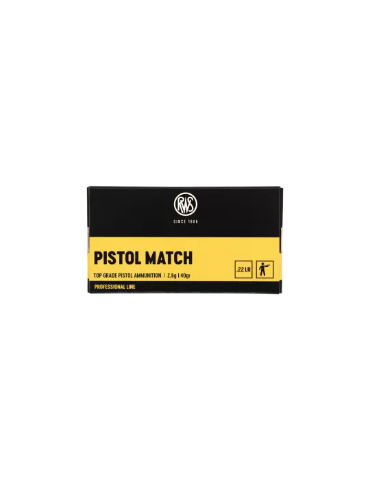 CARTOUCHES RWS PISTOL MATCH 22LR