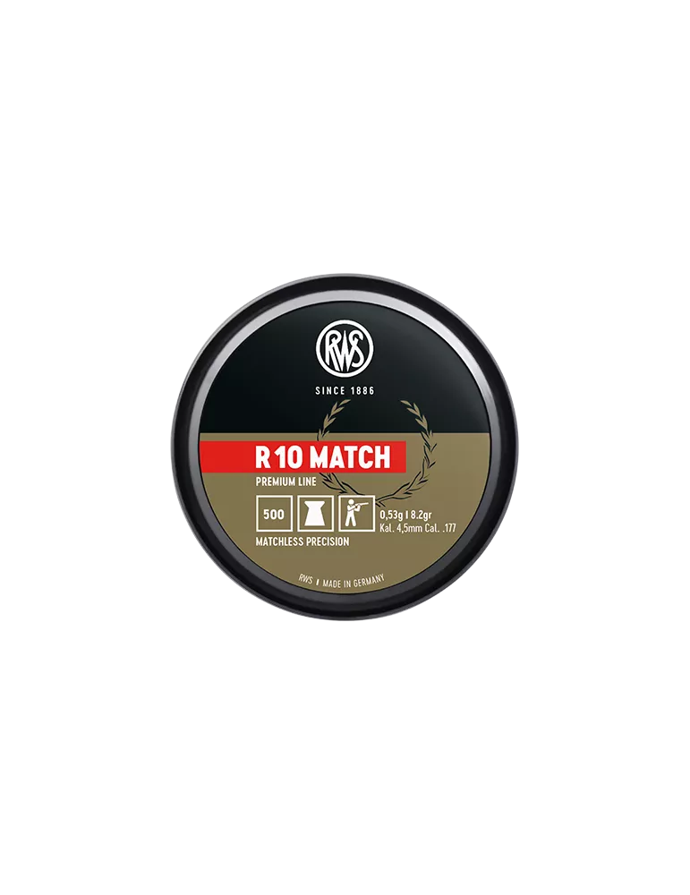 CARTOUCHES RWS R10 MATCH 4.5 / 500