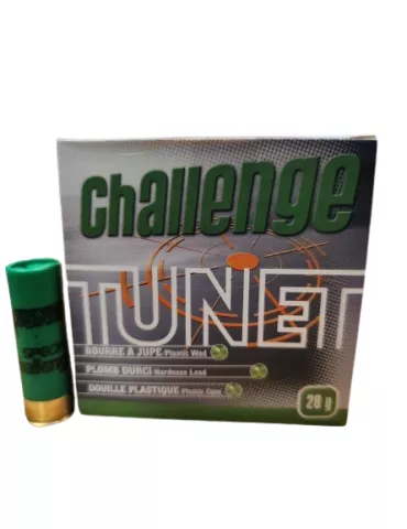 CARTOUCHES TUNET CHALLENGE CAL16 PB N°71/2 OU 9 BJ 28GR