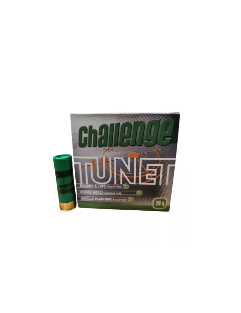 CARTOUCHES TUNET CHALLENGE CAL16 PB N°71/2 OU 9 BJ 28GR