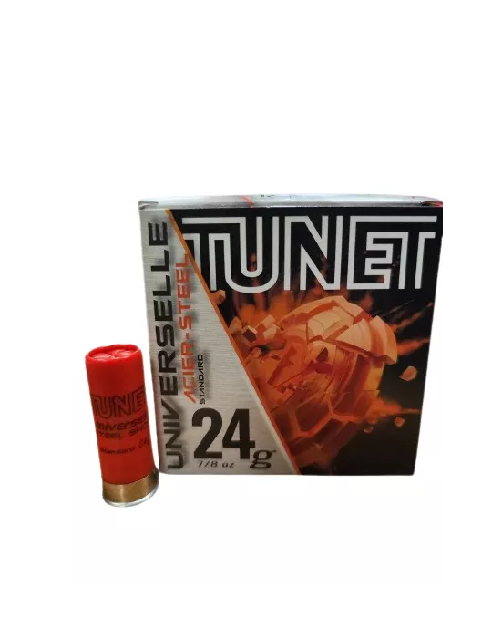 CARTOUCHES TUNET UNIVERSELLE ACIER CAL12 PB N°7 BJ 24GR