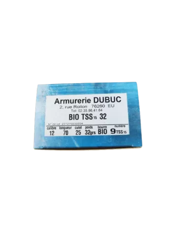 CARTOUCHES JOCKER BIO TSS ARMURERIE DUBUC CAL12 PB N°7 OU 9 32GR