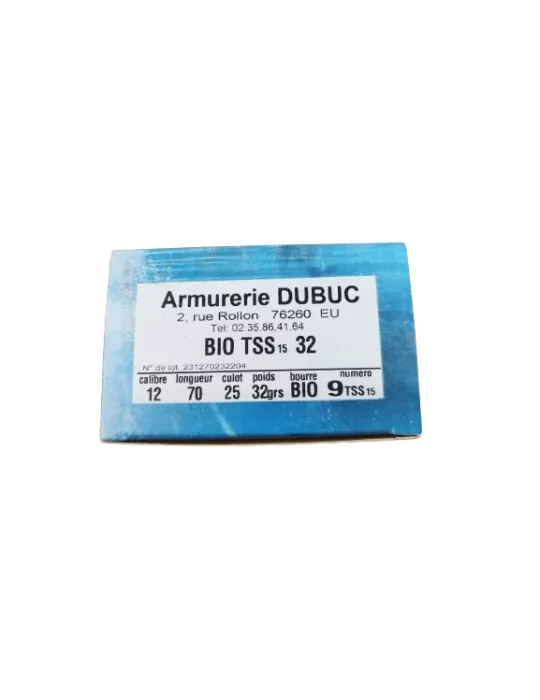 CARTOUCHES JOCKER BIO TSS ARMURERIE DUBUC CAL12 PB N°7 OU 9 32GR