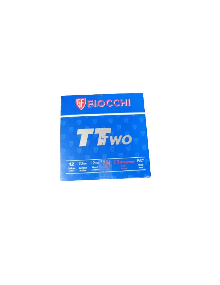 CARTOUCHES FIOCCHI TT TWO CAL12/70 PBN°7.5 28G BJ