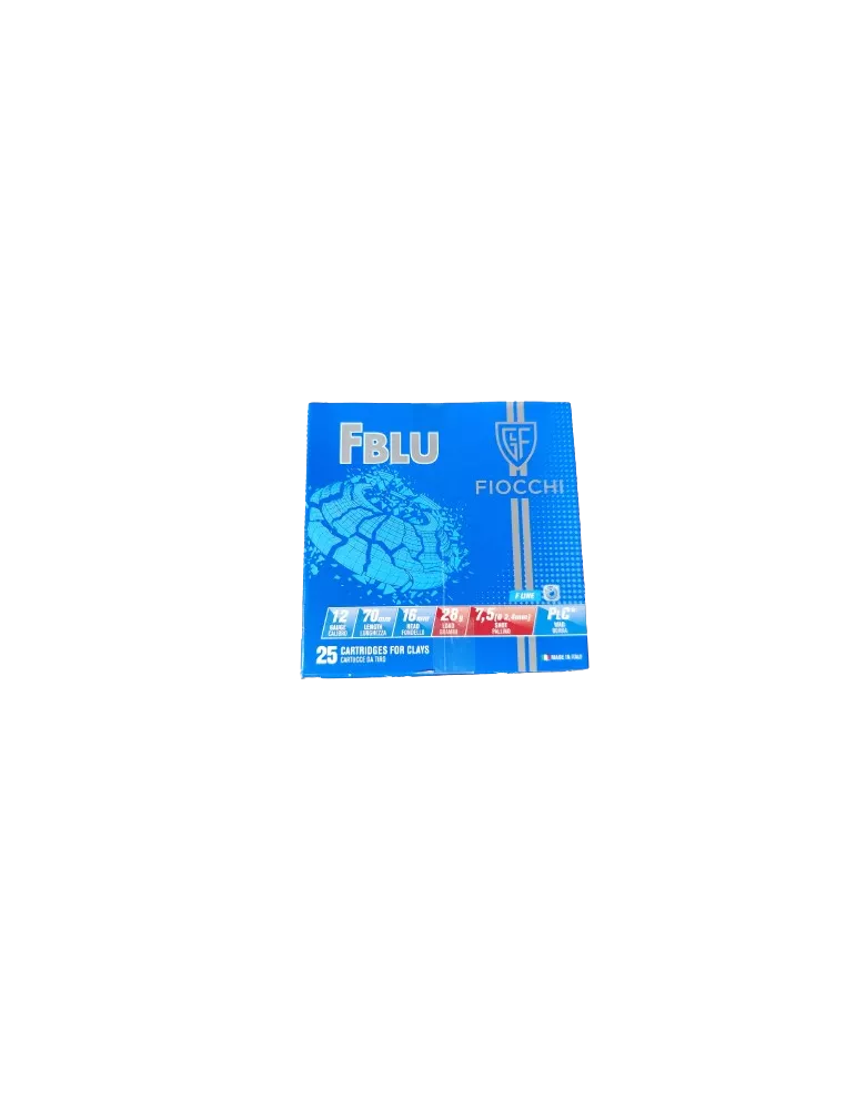 CARTOUCHES FIOCCHI F-BLUE CAL12/70 PBN°7.5 28G BJ