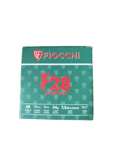 CARTOUCHES FIOCCHI F28 CAL28/70 PBN°7.5 24G BJ