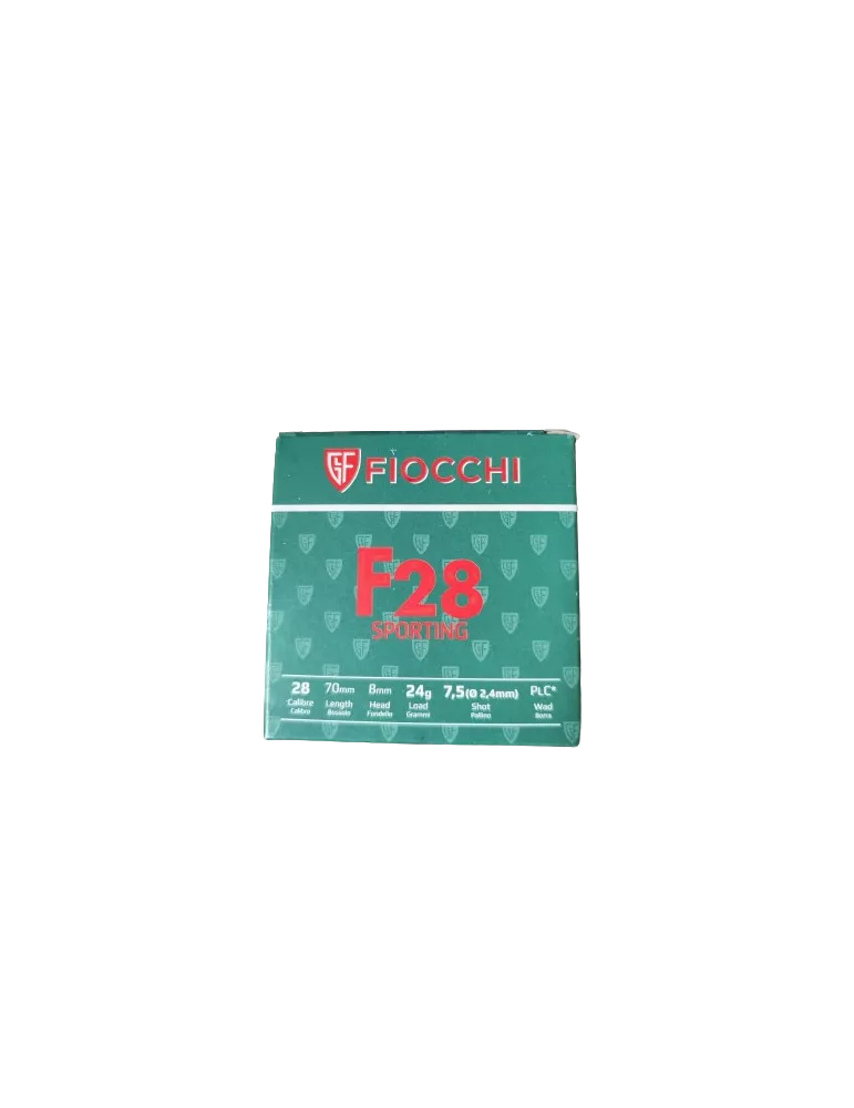 CARTOUCHES FIOCCHI F28 CAL28/70 PBN°7.5 24G BJ