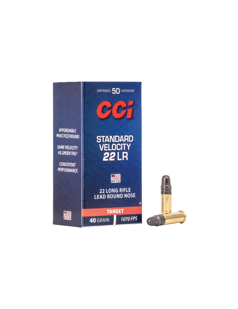 CARTOUCHES CCI STANDART 22LR 40GR BOITE DE 50