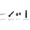PACK CARABINE BENELLI LUPO 243 WIN + LUNETTE BURRIS 3-12X56 RETICULE LUMINEUX + COLLIERS HAUT WEAVER + SILENCIEUX HAUSKEN 6.2MM