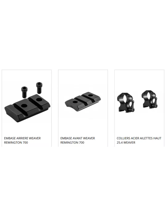 CARABINE MAUSER M18 + LUNETTE VANTAGE HAWKE 4-16X50 + EMBASE AVANT ET ARRIERE + COLLIERS AILETTES HAUT