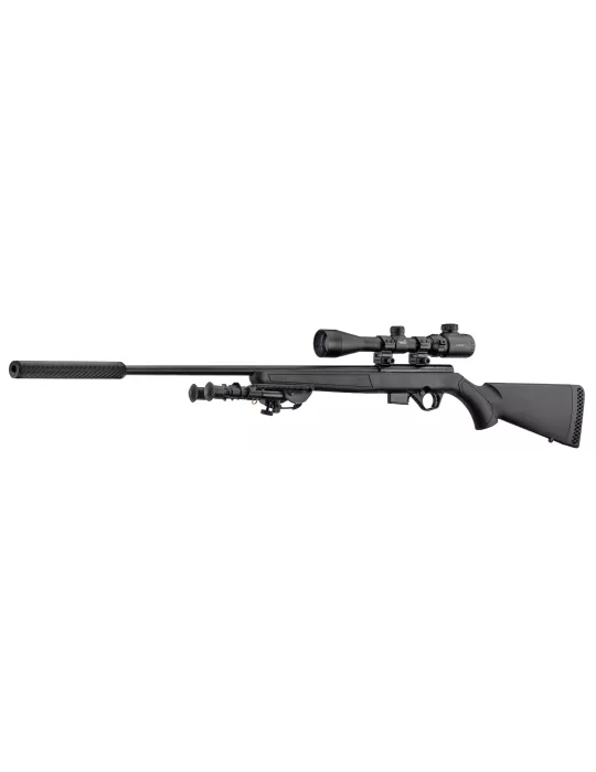 PACK MOSSBERG PLINKSTER 817 17HMR SYNTHE 3-9X40 + MOD + BIPIED