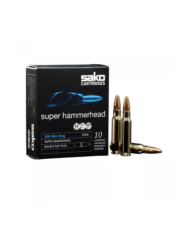 BALLES SAKO SUPER HAMMERHAED CAL300 WM 180 GRAINS /10