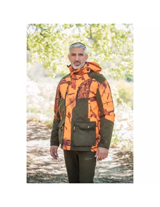 VESTE DE POSTE TREELAND CAMO ORANGE