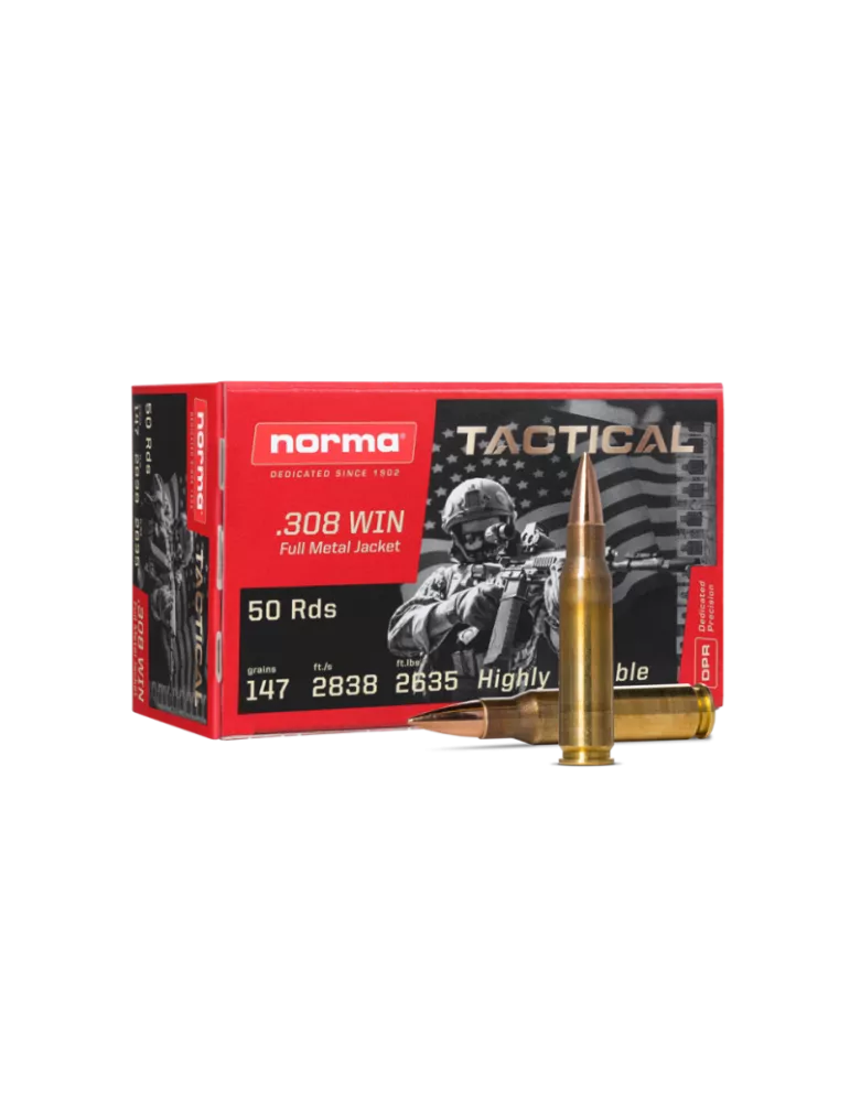 BALLES NORMA 308 WIN VM TACTICAL 9.5G 147GR /50