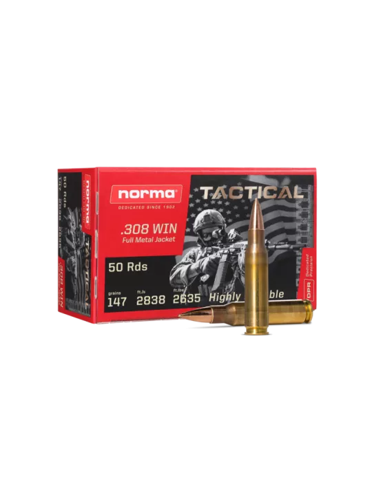 BALLES NORMA 308 WIN VM TACTICAL 9.5G 147GR /50