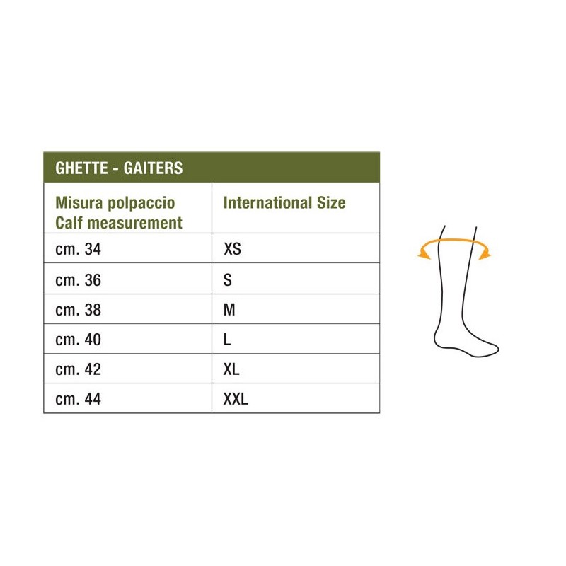 GUETRE EN CORDURA RIPSTOP RISERVA