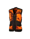 DESTOCKAGE GILET SOFTSHELL CAMO ORANGE/VERT L