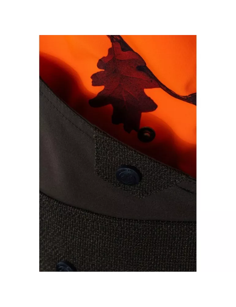 DESTOCKAGE GILET SOFTSHELL CAMO ORANGE/VERT L