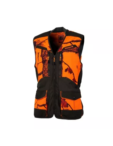 DESTOCKAGE GILET SOFTSHELL CAMO ORANGE/VERT XL 2