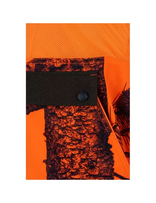 DESTOCKAGE GILET SOFTSHELL CAMO ORANGE/VERT XL