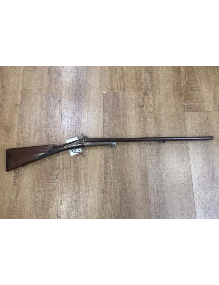 Fusil juxtaposé à chiens artisan belge cal.28