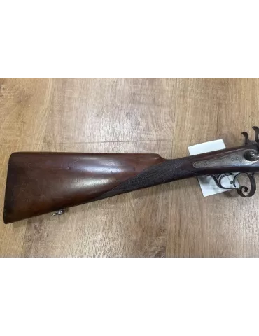 Fusil juxtaposé à chiens artisan belge cal.28 2