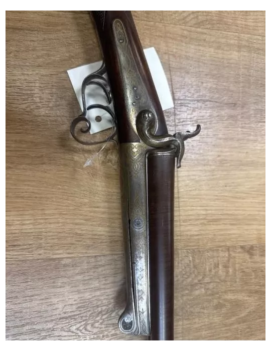 Fusil juxtaposé à chiens artisan belge cal.28