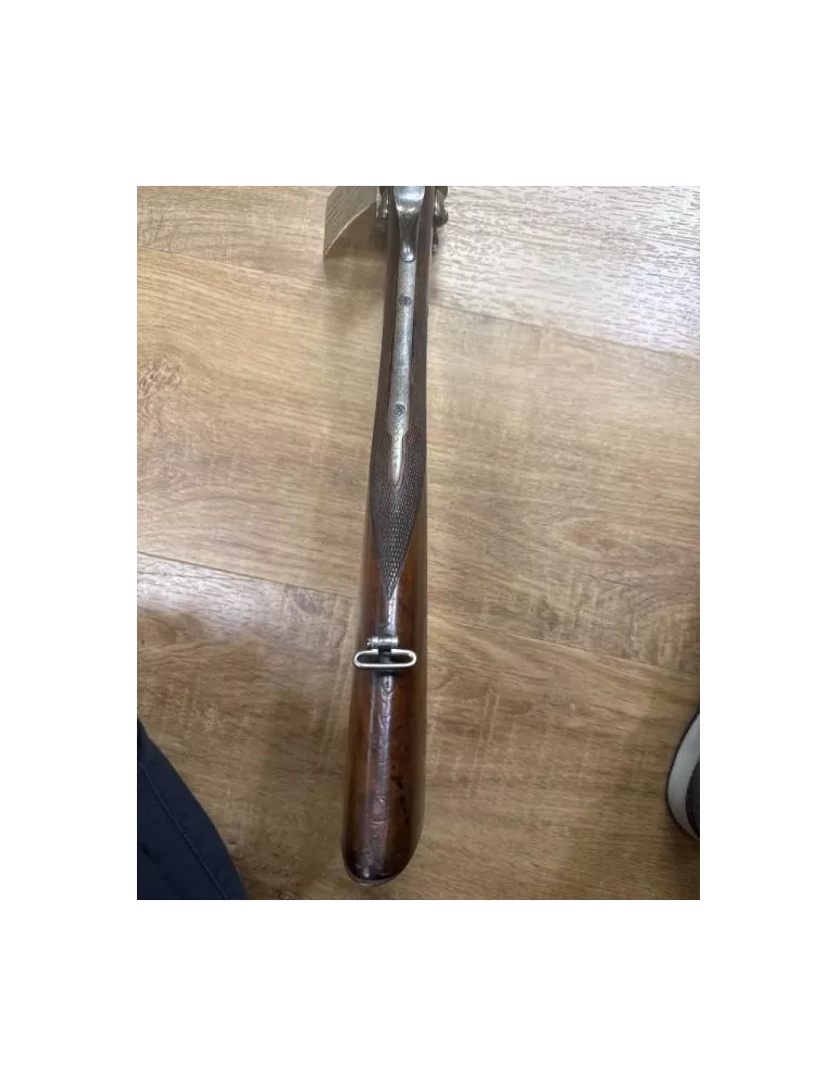 Fusil juxtaposé à chiens artisan belge cal.28