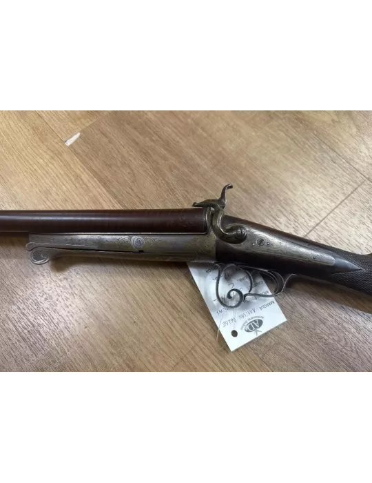 Fusil juxtaposé à chiens artisan belge cal.28