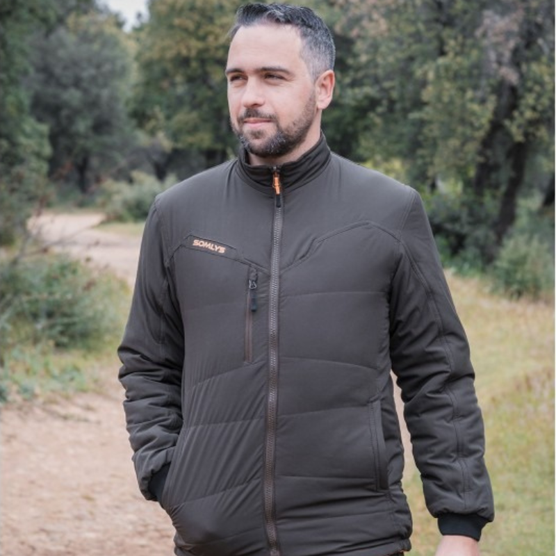 Blouson de chasse Multi-Hunt réversible orange/marron