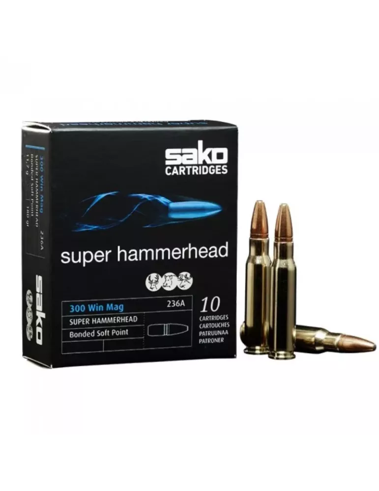 Balles Sako Super Hammerhead cal.300 Win Mag x10