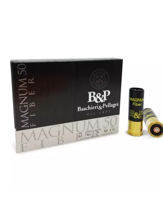 Cartouches chasse B&P Magnum Fiber 50g cal.12/76 x10