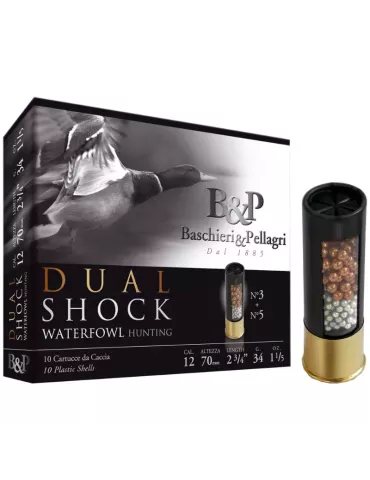 Cartouches chasse B&P Dual Shock 34g cal.12/70 x10